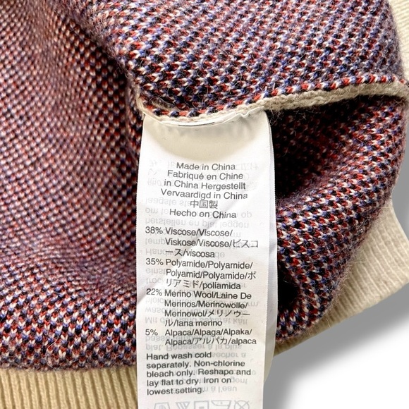 Madewell Cherry Jacquard Pullover Merino Wool Alpaca Sweater - Picture 4 of 5